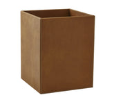 Suede British Tan Waste Basket